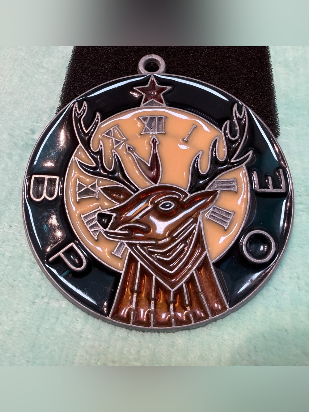 Vintage BPOE Elks
Lodge 3.5" Enamel
Suncatcher Ornament
Medallion